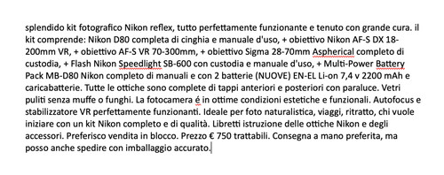 Splendido kit fotografico - splendido,