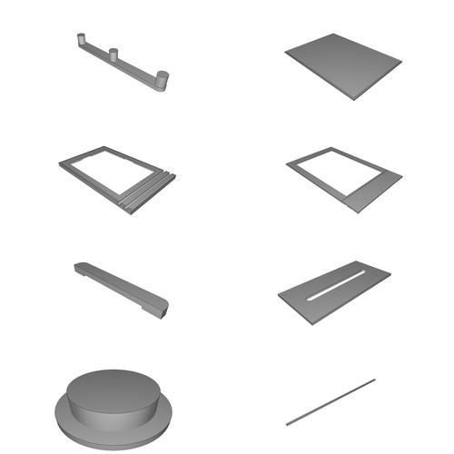 Supporto piastra umida 5x7 - supporto,