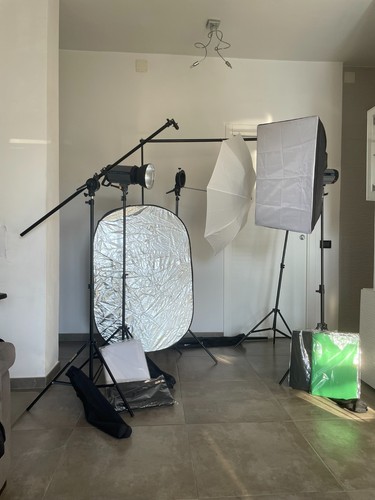 Set studio fotografico flash - set,