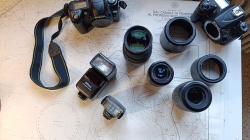 Kit nikon camera lens - camera,